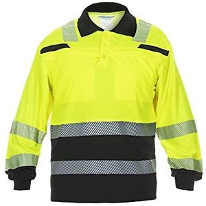 Hydrowear 040460YB-XS TANNA Trendy High Visible Line Polo Shirt, Hi-Vis Yellow/Black, maat XS