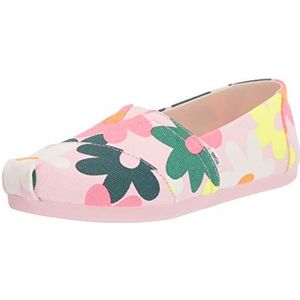 TOMS Alpargata Damesslippers met print, Retro Bloemen Roze, 38 EU