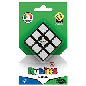 Ravensburger - 76396 ThinkFun Rubik's Edge, 1x3x3 slechts één niveau van de originele Rubik's Cube, de gemakkelijke toegang tot de wereld van magische kubussen.: Het ""eendimensionale"" puzzelplezier!,Zilver