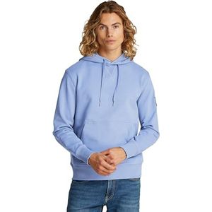 CK JEANS Heren BADGE HOODIE J30J323430, Blauw (Tempest), XXL, Blauw (Tempest), XXL
