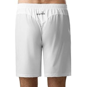 Diadora Heren, Court Shorts wit, lichtgrijs, S bovenkleding, S