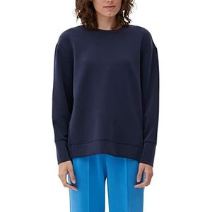 s.Oliver Bernd Freier GmbH & Co. KG Dames sweatshirt lange mouwen, blauw, 36, blauw, 36