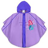 PERLETTI - Waterdichte Regen Poncho - Paarse - Kleine Meisje 3-6 Jaar - Reflecterende Regencape met Capuchon