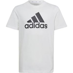 adidas Essentials Big Logo Cotton T-Shirt, White/Black, M