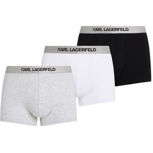 KARL LAGERFELD Herenondergoed (verpakking van 3 stuks), zwart/wit/grijs., XS