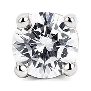 SINGULARU - Losse Oorbel Mini Spark Zilver. 925 Sterling Zilver met Rhodium Plating. Schroefsluiting. Sieraden voor Vrouwen