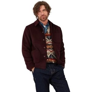 Joe Browns Heren Smart Wool Blend Boucle werkkleding jas, rood, 44, Bordeaux, 54