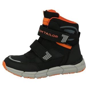 Tom Tailor Kids Jongens 6370250004 Sneeuwlaarzen, zwart/oranje., 36 EU
