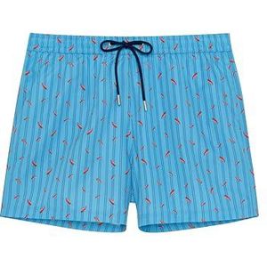 HOM - ESPELETTE zwemshorts, Turquoise Print, L