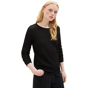 TOM TAILOR Denim Sweatshirt voor dames, 14482 - Deep Black, M