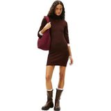 TOMMY JEANS Dames TJW ESS coltrui jurk DW0DW21958, bruin, XS, Bruin (Rich Brown), XS