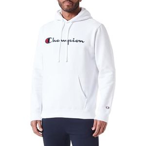 Champion Legacy Icons-Heavy Fall Fleece sweatshirt met capuchon voor heren, Wit, M