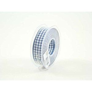 Furlanis geweven tape van Italiano Pied Poule Dumbo, 25 mm x 20 m, kleur 426 blauw