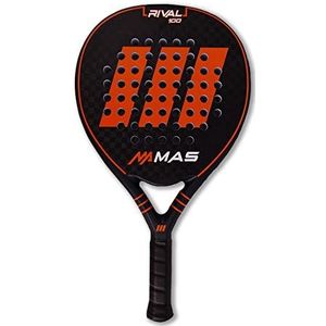 MAS Padel, Rival 100 rackets, geel, oranje/leisteen, uniseks, volwassenen, eenheidsmaat, uniseks