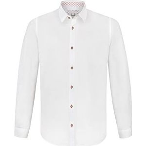 Stockerpoint Peter overhemd, wit-rood, M