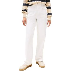 Tommy Hilfiger Dames DNM Wit Relaxed Straight HW WW0WW45677 Recht, Wit (Wit), 24W/28L, Wit (wit), 24W / 28L