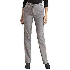 Damart - Warme jeans met 5 zakken voor dames, smalle pasvorm, Grijs, 44