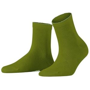 Burlington Dames Korte sokken Chelsea W SSO Katoen Dun gedessineerd 1 Paar, Groen (Moss 7482), 36-41