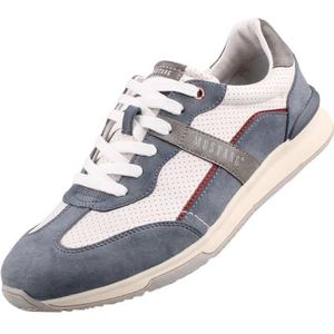 Mustang 4176-303 Sneakers voor heren, blauw, wit, 41 EU