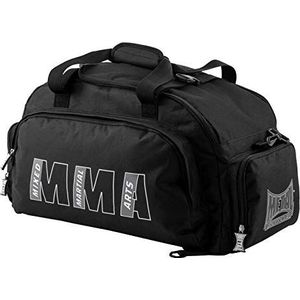 Metal Boxe A MMA rug met dragers of tas klassiek met handgrepen en schouderriemen unisex volwassenen, zwart, fabrikant: eenheidsmaat