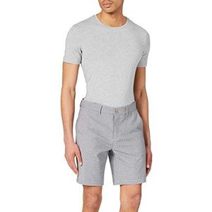 CASUAL FRIDAY Parlby Small Checked Shorts voor heren, 171312_zilveren munt, M