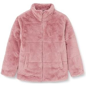 NAME IT Nkfmosa Fake Bont Jacket Pb jas voor meisjes, Wistful Mauve, 104 cm