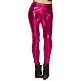 Boland - Legging Glance, roze, glanzend, stretch, ondoorzichtig, voor dames, carnaval, themafeest, Halloween, themafeest, 70s