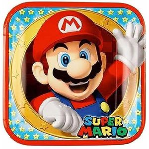 amscan 9901535-66 52-delige partyset Super Mario bord beker servetten voor 16 kinderen