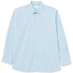 s.Oliver Big Size Herenhemd met lange mouwen, blauw, XXL, blauw, XXL