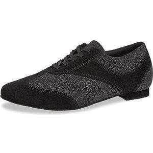 Diamant TANZSCHUHMANUFAKTUR 183-005-547 dansschoenen voor dames, zwart glitter, 36 EU