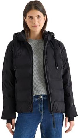 CECIL Jas met gelijmde naden Black L