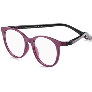NANOVISTA Uniseks bril voor volwassenen, tweekleurig paars mat/paars/zwart, 52