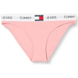 Tommy Jeans Dames Bikini Tickled Pink S, Roze gekieteld, S