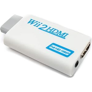 SYSTEM-S WII Y Adapter stekker naar standaard HDMI-stekker AUX vrouwelijke kabel voor Nintendo Wii