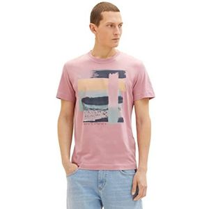TOM TAILOR T-Shirt heren 1035556,13009 - Velvet Rose,XXL