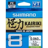 Shimano Kairiki 8, 150 Pere, 0,130 mm/8,2 kg, gevlochten vislijn, 59WPLA58R02
