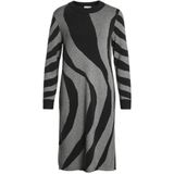 Vitif Crewneck Knit Midi Dress- Noos, Medium grijs (grey melange), L