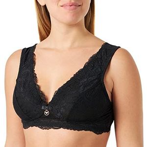 Emporio Armani Dames Eternal Lace BH voor dames, Zwart, S