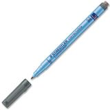 Staedtler 305 M-9 Lumocolor correctable foliestift M-punt, circa 1,0 mm, 10 stuks in kartonnen etui, zwart