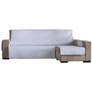 Estoralis - Bankhoes voor chaise longue, Eden, gewatteerde arm, rechts, afmetingen: 290 x 260 cm, wit