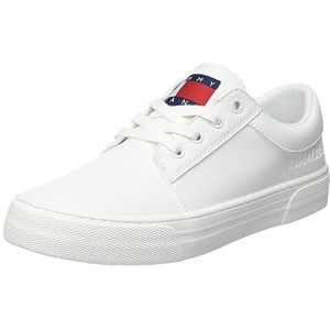 Tommy Hilfiger Dames Tjw Lace Up Aspen Derby Bioveg Vulcanized Sneaker, Ecru, 36 EU