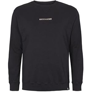 North56 Denim - Sweatshirt - 100% Katoen - 0099 Zwart