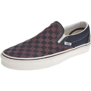 Vans Kids Classic Slip-on Fashion Sport Skate Schoen, Dambord Port Royale Moon Indigo, 44.5 EU