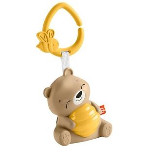 Draagbaar Geluidsapparaat van Fisher Price Beary Soothing met Nachtlampje en Instelbare Timer voor baby's en Pasgeboren baby's, HRB18