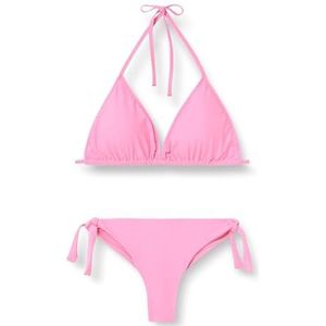 Bikini Shorty, effen, Pastel roze, 34