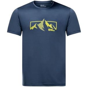 Jack Wolfskin Peak Graphic T M T-shirt, Evening Sky, 3XL, heren, Evening Sky, 3XL