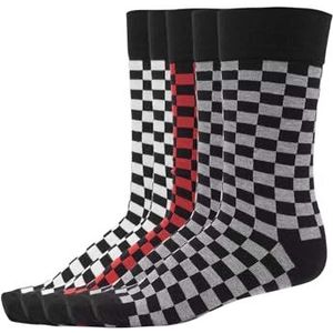 Urban Classics Uniseks sokken, zwart/grijs/wit, 43/46 EU