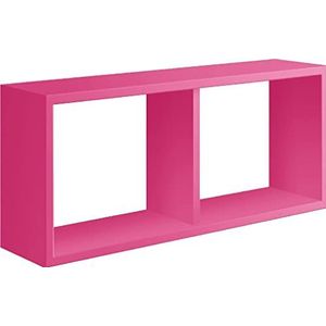 Homemania Morgana Wandrek, voor woonkamer, slaapkamer, kantoor, MDF, fuchsia, 70 x 30 x 15,5 cm