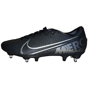 Nike Unisex Mercurial Vapor 13 Academy Sg-pro Anti-Clog Traction Soccer Shoe, Black Mtlc Cool Grey Cool Grey, 47.5 EU