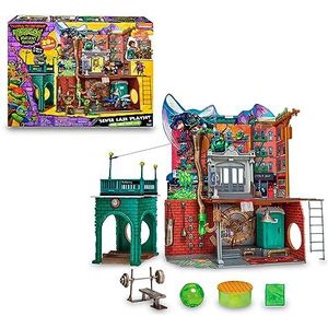 NINJA TURTLES - TMNT Minnie, Ninja schildpaddenschuilplaats, met speelacties, accessoires inbegrepen, speelgoed voor kinderen vanaf 4 jaar, Giochi Preziosi TU802, meerkleurig, eenheidsmaat